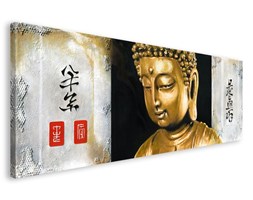 Złoty Budda - obraz na płótnie