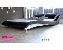 Łóżko do sypialni Stilo-2 skóra naturalna, 200x220