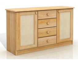 Komoda sosnowa Visby Rattan 4/2