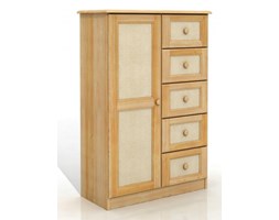 Komoda sosnowa Visby Rattan 5/1