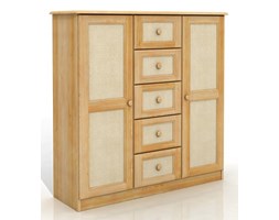 Komoda sosnowa Visby Rattan 5/2