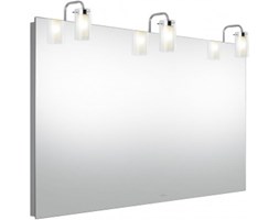 Villeroy & Boch MORE TO SEE - lustro 1200 x 750 x 50/175 mm, z 3 kinkietami w kształcie cylindra i regulacją oświetlenia za pomocą włącznika - Odbierz osobiście w Twoim mieście. Sprawdź darmową dostawę!