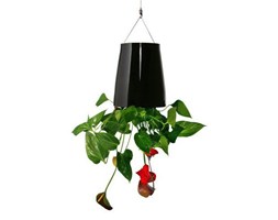 Boskke Sky Planter wisząca doniczka Ceramiczna Medium Czarna