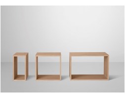 Regał modułowy STACKED Muuto - elementy jesionowe otwarte