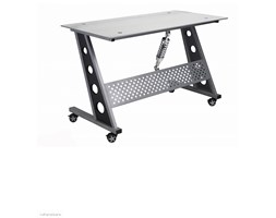 Compact - designerskie biurko - blat bezbarwny
