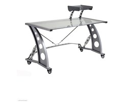 Biurko designerskie GT Spoiler - blat bezbarwny