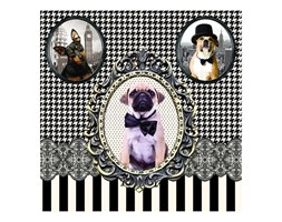 Serwetki deserowe 20 szt. 33cm Nuova R2S Napkins pieski kod: 414 DOGS