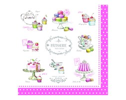 Serwetki deserowe 20 szt. 33cm Nuova R2S Napkins wypieki kod: 414 GOMA