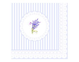Serwetki deserowe 20 szt. 33cm Nuova R2S Napkins wrzosy kod: 414 LAV