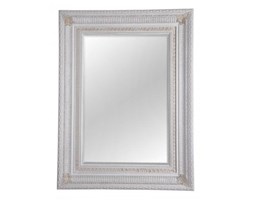 Ozdobne lustro w białej ramie 122x92