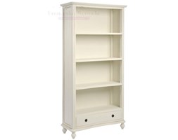 Regał na książki Naturell Drewno Kremowy 88x35x180 cm Meble Francuskie