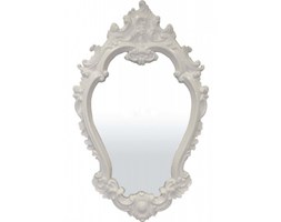 Lustro barokowe białe 103x64