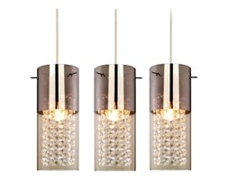 LAMPA wisząca ZARA LP-5221/3L Light Prestige nowoczesna OPRAWA kryształki glamour crystal tuby chrom przezroczyste