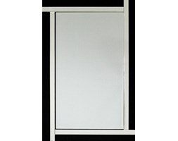 Nowoczesne lustro z elementami czarnego szkła 80x120