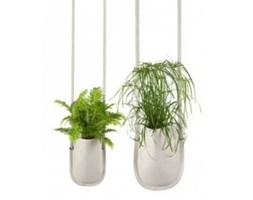 Donica Urban Garden Ø 15 cm beżowa, wisząca