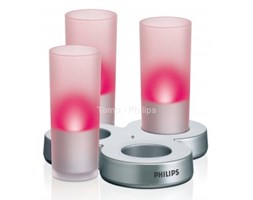Zestaw 3 świeczek LED myLightAccent czerwony (69108/32/PH Philips)