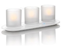 Zestaw 3 świeczek LED myLightAccent przeźroczysty (69187/60/PH Philips)