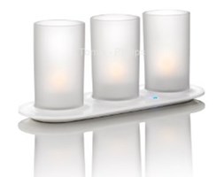 Zestaw 3 świeczek LED myLightAccent przeźroczysty (69185/60/PH Philips)