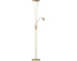 Lampa podłogowa 1x20W + 1x5W LED #8211; mosiądz mat (426410208) #8211; TRIO