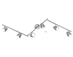 Listwa sufitowa 6 x 5W #8211; nikiel matowy (826310607) #8211; TRIO