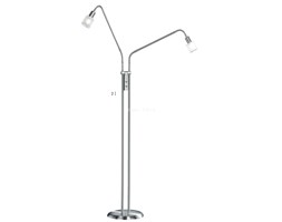 Lampa podłogowa 2 x 28 W G9#8211; nikiel mat (415410207) #8211; TRIO