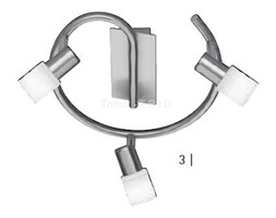 Spiralna listwa sufitowa 3 x 2 W #8211; chrom (829090307) #8211; TRIO
