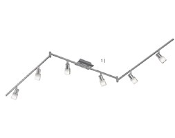 Listwa sufitowa 6 x 2 W #8211; chrom (829010607) #8211; TRIO