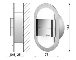 Rueda Duo Led kinkiet (Skoff)