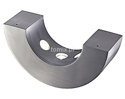 Half Pipe, ciepły biały LED, aluminium piaskowane (149412) - Spotline