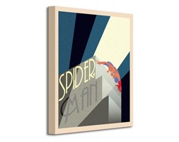Marvel Deco Spider-man Building - Obraz na płótnie