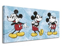 Mickey Mouse Squeaky Chic Triptych - Obraz na płótnie