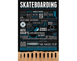 Skateboarding The Good, The Rad The Gnarly - plakat