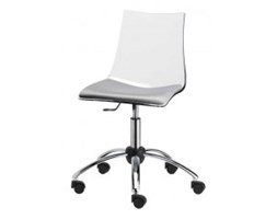 Krzesło ZEBRA Antishock office z poduszką; szara