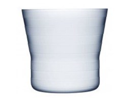 Holmegaard Flower Pot - Doniczka Biała Paski 14 cm