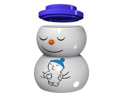A di Alessi SNOWDADDY Porcelanowa Figurka i Świecznik