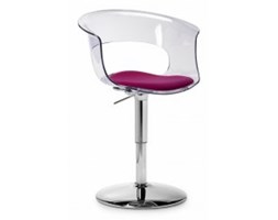 Krzesło Miss B Up / Twist Antishock z poduszką, transparentne