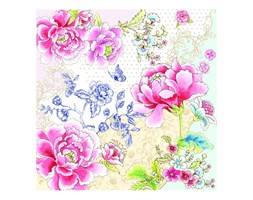 Serwetki deserowe 20 szt. 33cm Nuova R2S Napkins rozkwitnięte piwonie kod: 414 CHI