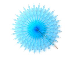 Papierowa ozdoba - turkusowa 30 cm