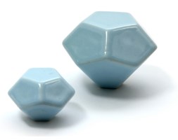 Porcelanowa gałka - jasny niebieski