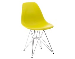 Krzesło P016 PP dark olive, chromowane nogi