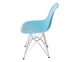 Krzesło P016 PP ocean blue, chromowane nogi