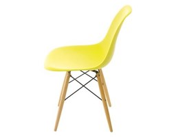 Krzesło P016W PP dark olive, drewniane nogi
