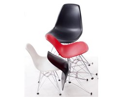 Krzesło JuniorP016 czarne, chrom. nogi