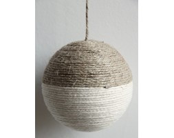 BOMBKA SZNURKOWA DWUKOLOROWA 8 CM
