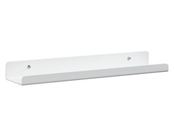 Metalowa półka, biała, wym. 40x8, wys. 40/20, w komplecie z elementami mocującym