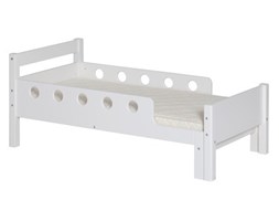 Białe łóżko rosnące dla dzieci Junior (140-190 cm)