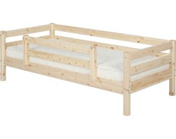 Łóżko pojedyncze Classic,poręcze 1/1 tylna i 1/2 z przodu, bezbarwny;