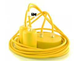 Kolorowe kable w oplocie żółtym - 2 x 2,5m