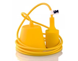 Kable w oplocie - lampa żółta 2,5m