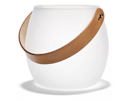 Holmegaard DESIGN WITH LIGHT Pot - Świecznik lub Wazon 16 cm - Szkło Mleczne